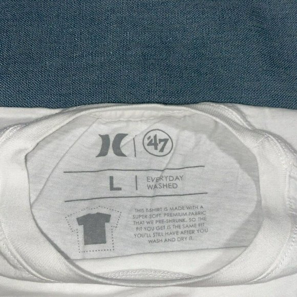 Hurley ‘47 Boston Red Sox T-Shirt Short Sleeve For Men Color White Size L - Picture 5 of 7